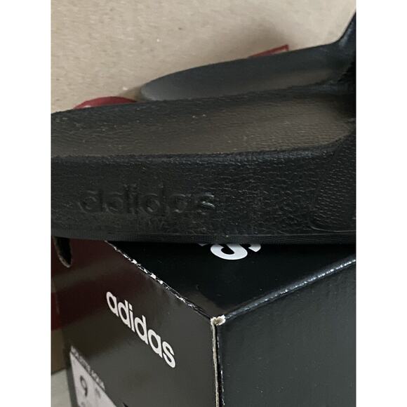 Adidas Mens Adilette Aqua Slides / Sandal Shoe Black/Gold EG1758 Size 9 main image 5